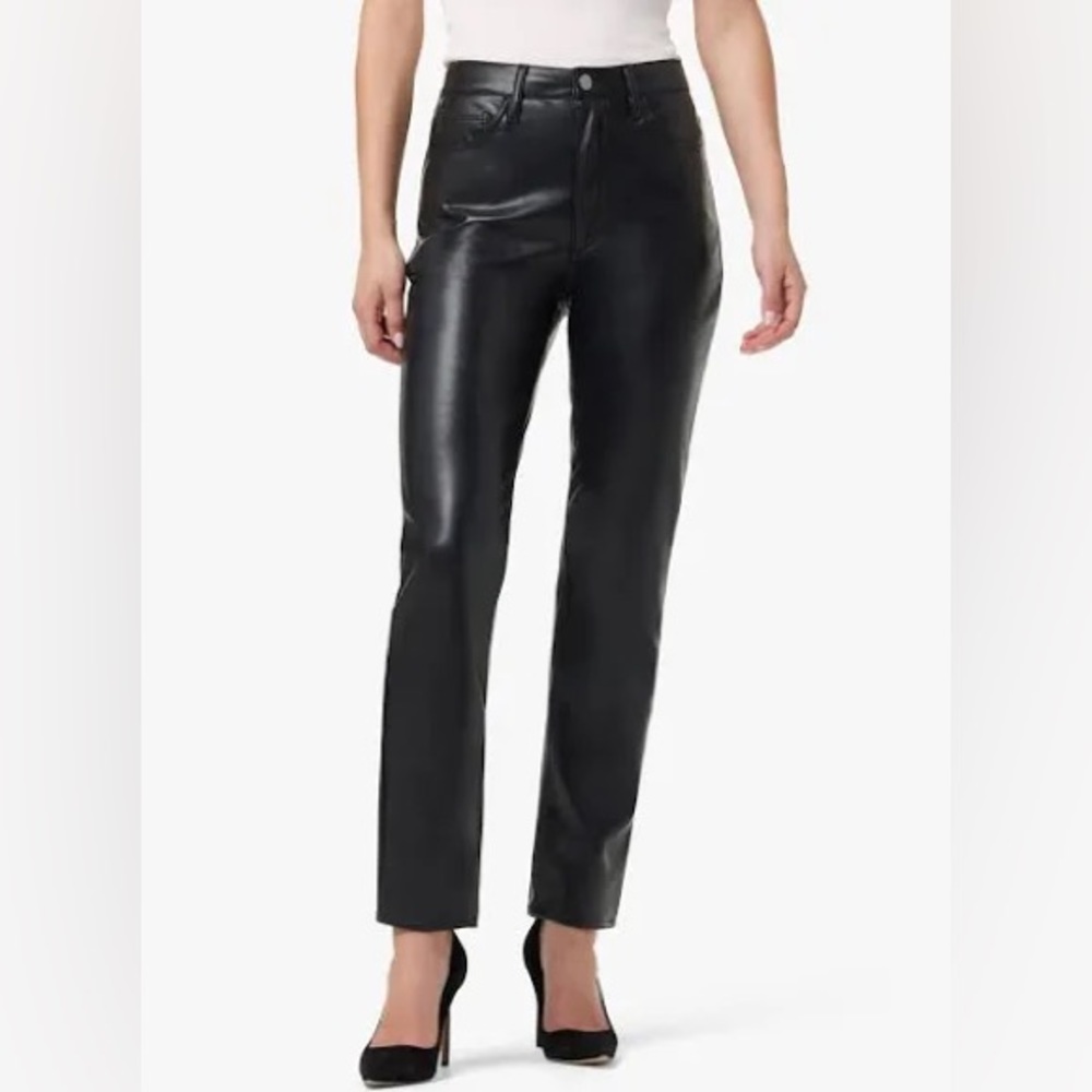 black leather pants
